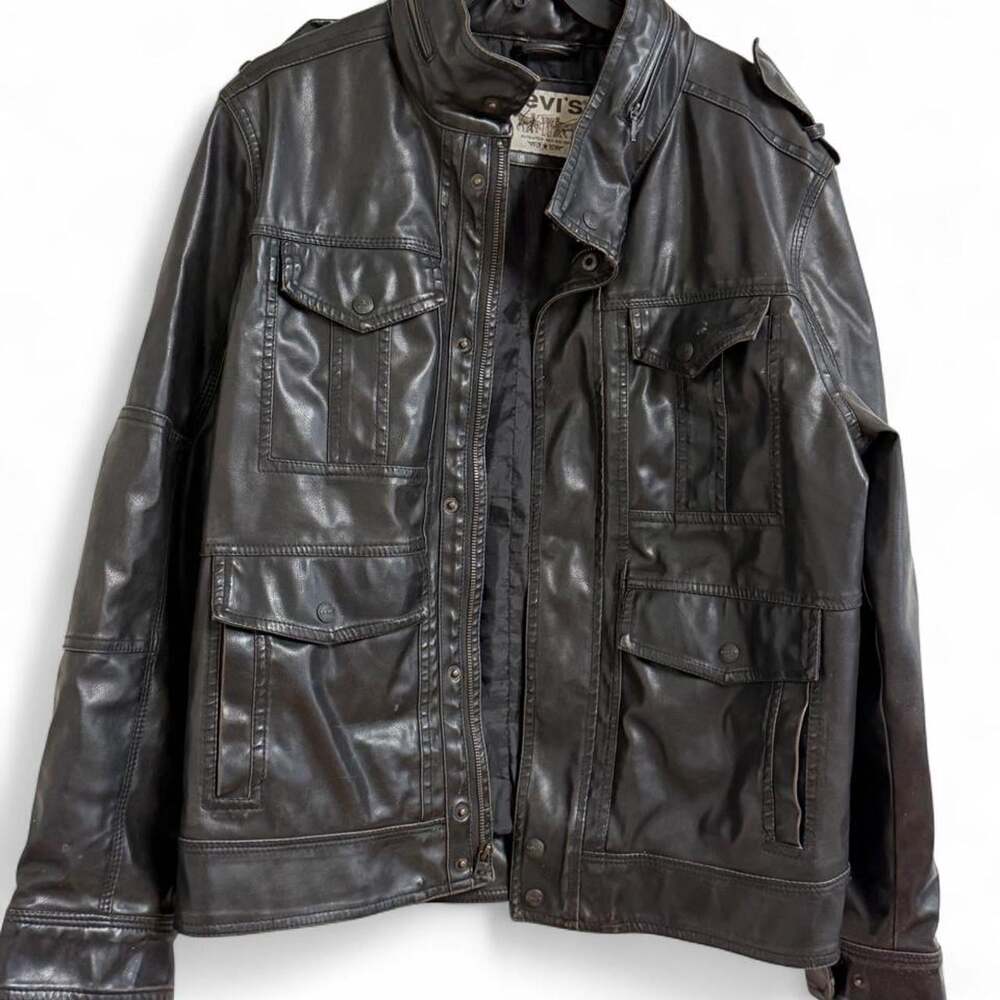 Levi's Men's Black and Brown Jacket